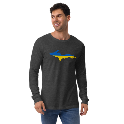 Michigan Upper Peninsula T-Shirt (w/ UP Ukraine Outline) | Unisex Long Sleeve