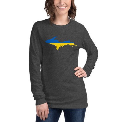 Michigan Upper Peninsula T-Shirt (w/ UP Ukraine Outline) | Unisex Long Sleeve