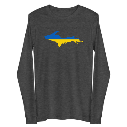 Michigan Upper Peninsula T-Shirt (w/ UP Ukraine Outline) | Unisex Long Sleeve