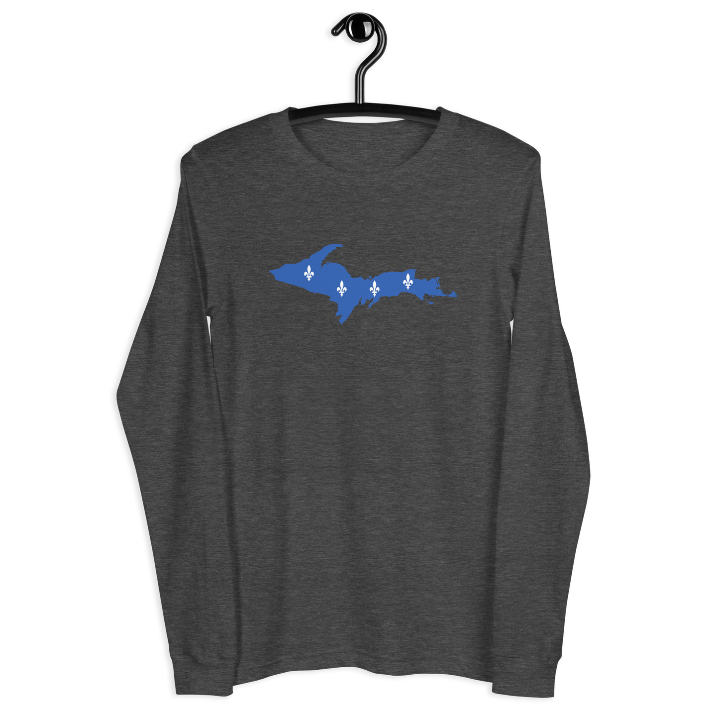 Michigan Upper Peninsula T-Shirt (w/ UP Quebec Flag Outline) | Unisex Long Sleeve