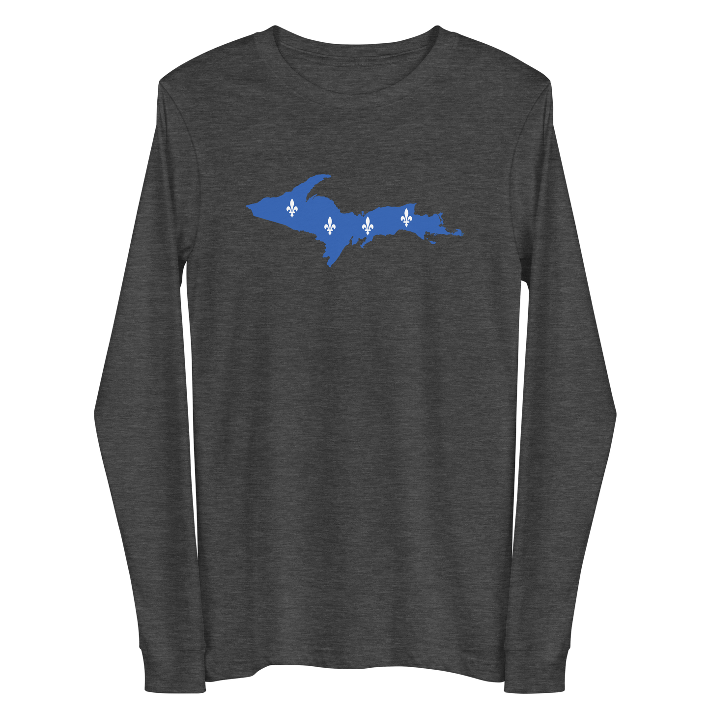 Michigan Upper Peninsula T-Shirt (w/ UP Quebec Flag Outline) | Unisex Long Sleeve