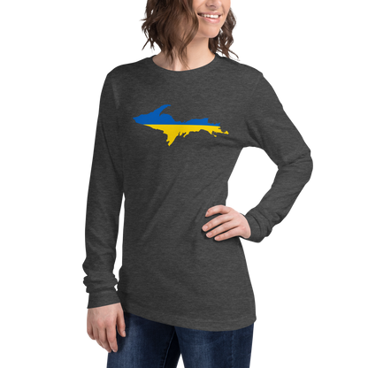 Michigan Upper Peninsula T-Shirt (w/ UP Ukraine Outline) | Unisex Long Sleeve