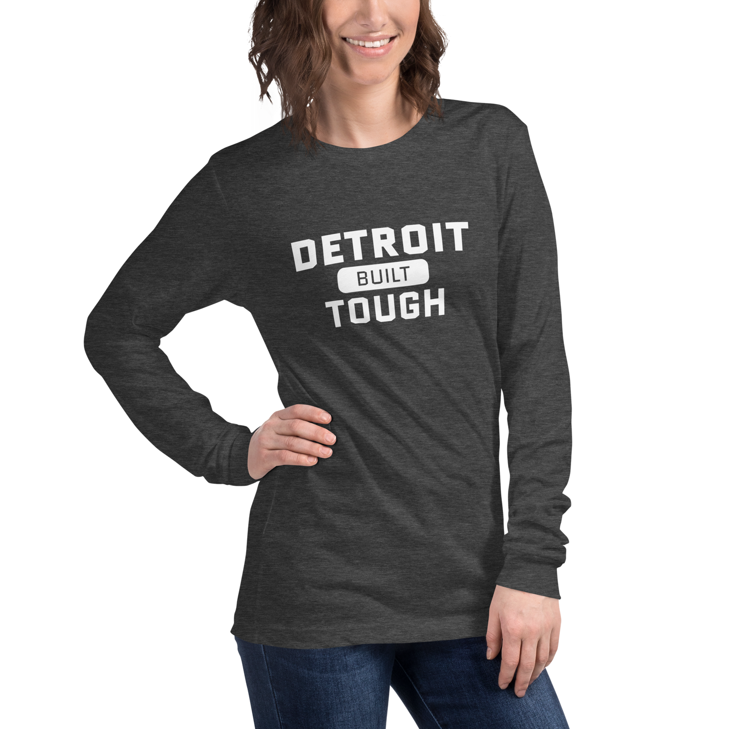 'Built Detroit Tough' Long Sleeve T-Shirt | Unisex