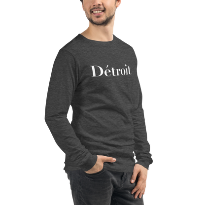 'Détroit' T-Shirt (Didot Font) | Unisex Long Sleeve