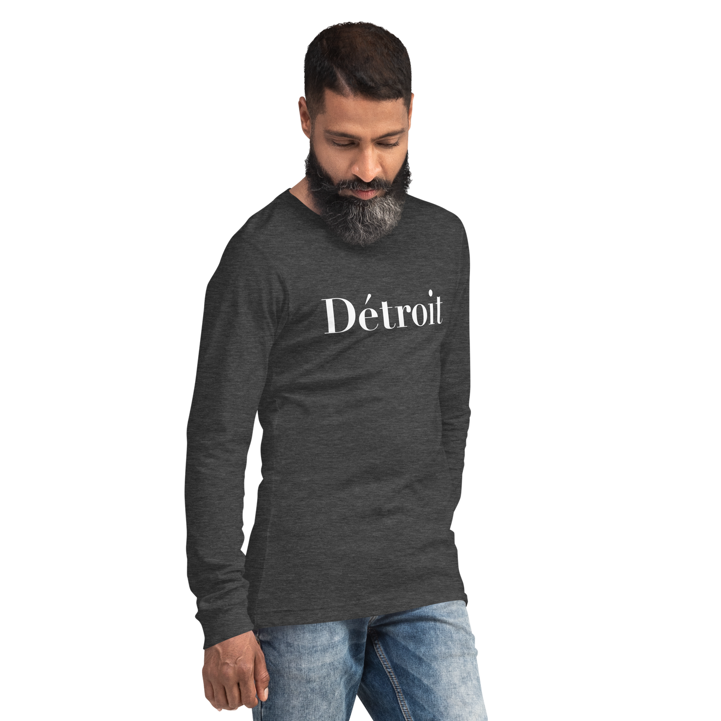 'Détroit' T-Shirt (Didot Font) | Unisex Long Sleeve