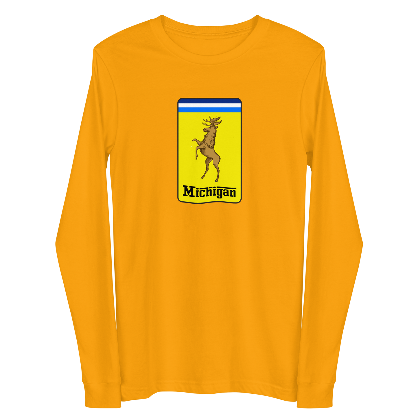 'Michigan' Unisex Long Sleeve T-Shirt (Italian Sports Car Parody)