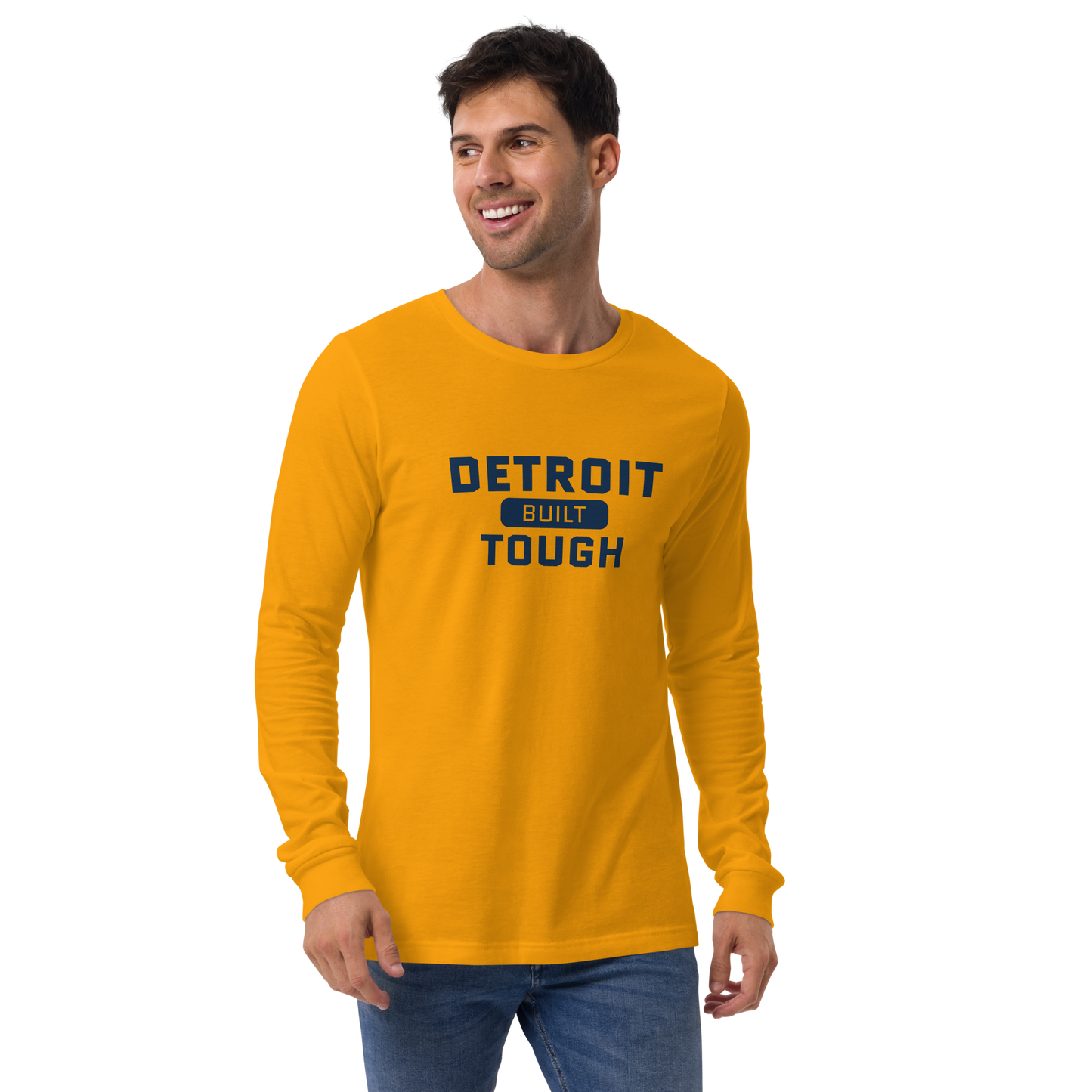 'Built Detroit Tough' Long Sleeve T-Shirt | Unisex