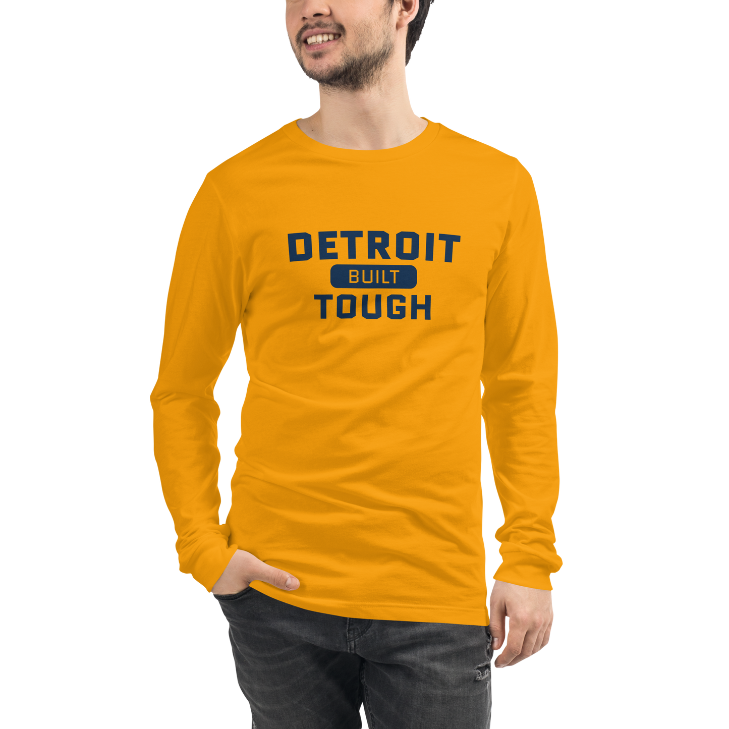 'Built Detroit Tough' Long Sleeve T-Shirt | Unisex