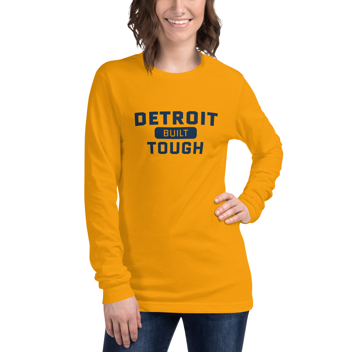 'Built Detroit Tough' Long Sleeve T-Shirt | Unisex