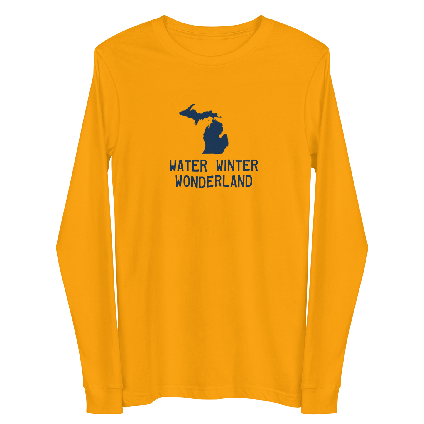 Michigan 'Water Winter Wonderland' Long Sleeve T-Shirt | Unisex