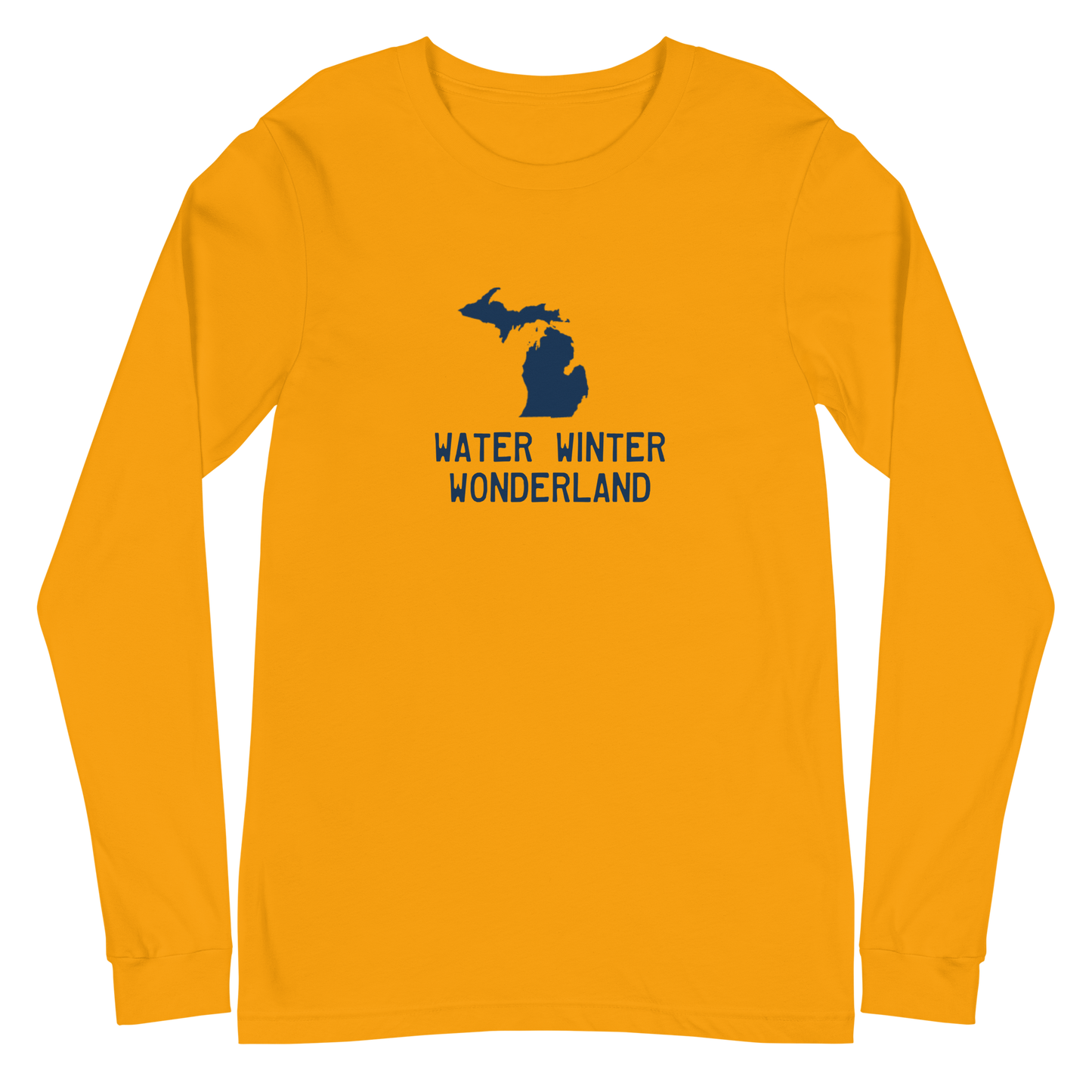 Michigan 'Water Winter Wonderland' Long Sleeve T-Shirt | Unisex