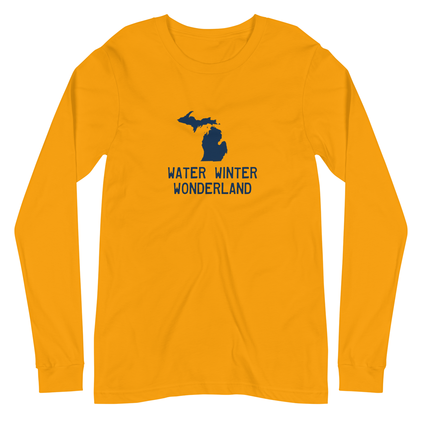 Michigan 'Water Winter Wonderland' Long Sleeve T-Shirt | Unisex