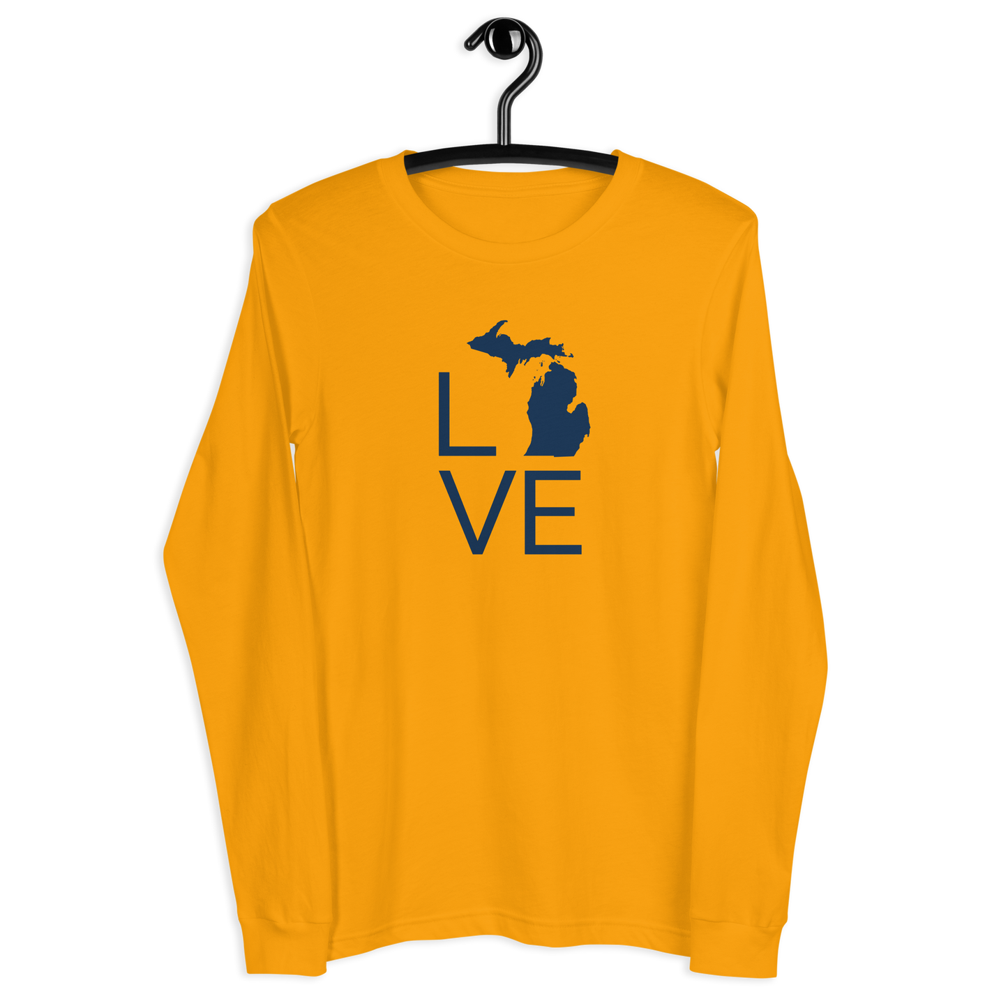 Michigan 'Love' T-Shirt (Thin Sans Font) | Unisex Long Sleeve