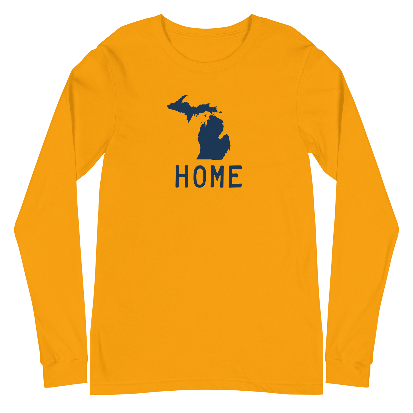 Michigan 'Home' T-Shirt (Licence Plate Font) | Unisex Long Sleeve