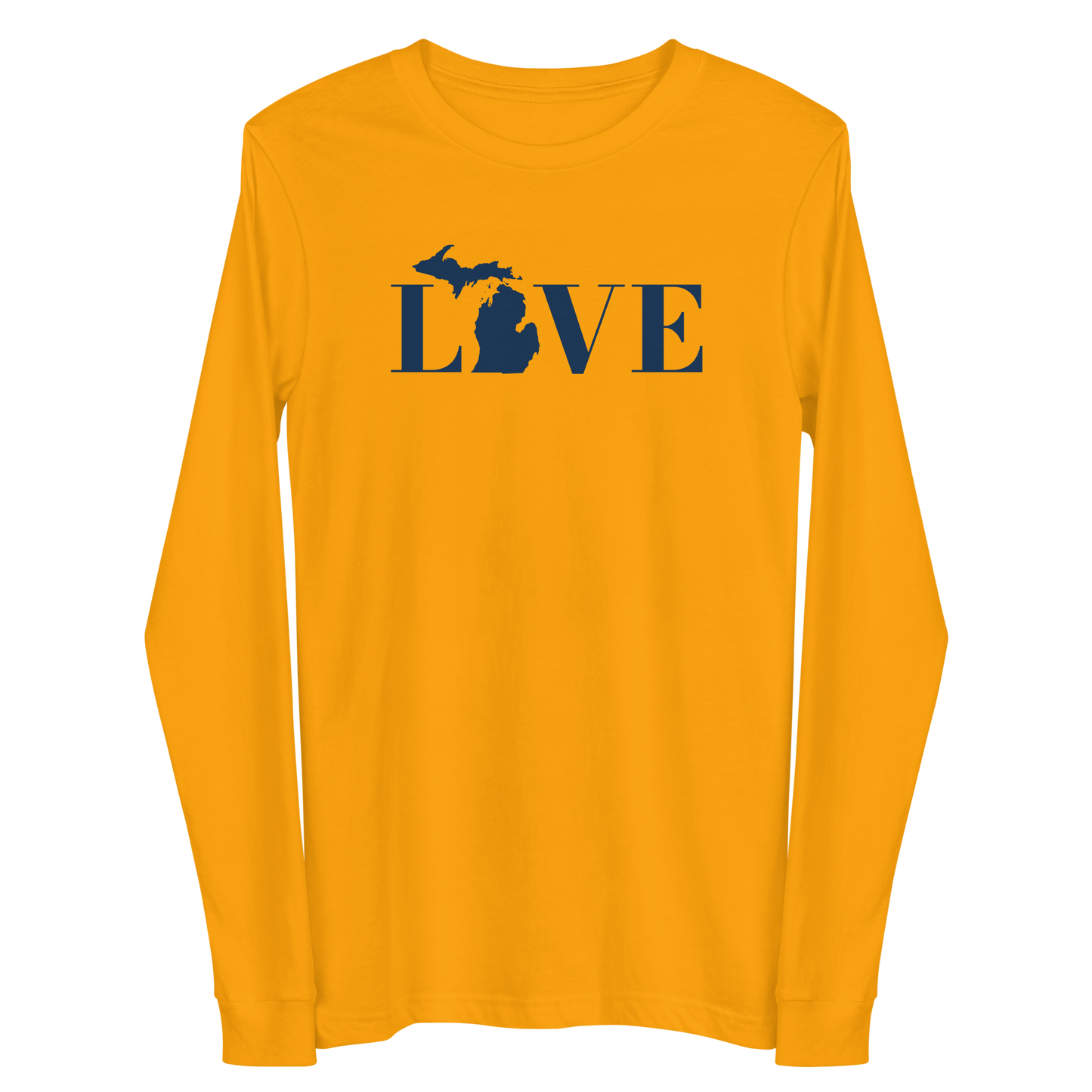 Michigan 'Love' T-Shirt (Didone Font) | Unisex Long Sleeve