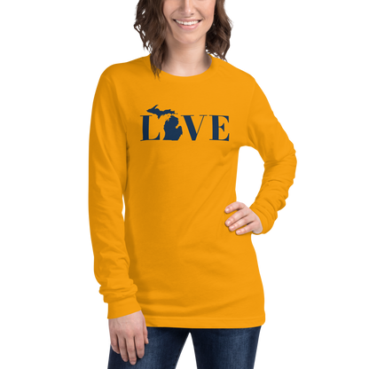 Michigan 'Love' T-Shirt (Didone Font) | Unisex Long Sleeve