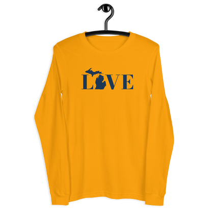 Michigan 'Love' T-Shirt (Didone Font) | Unisex Long Sleeve