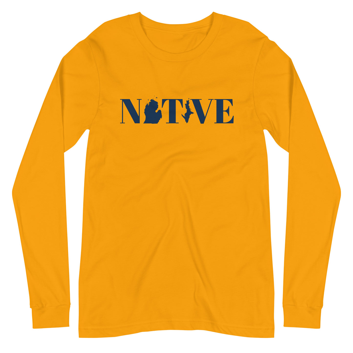 Michigan 'Native' T-Shirt (Didone Font) | Unisex Long Sleeve