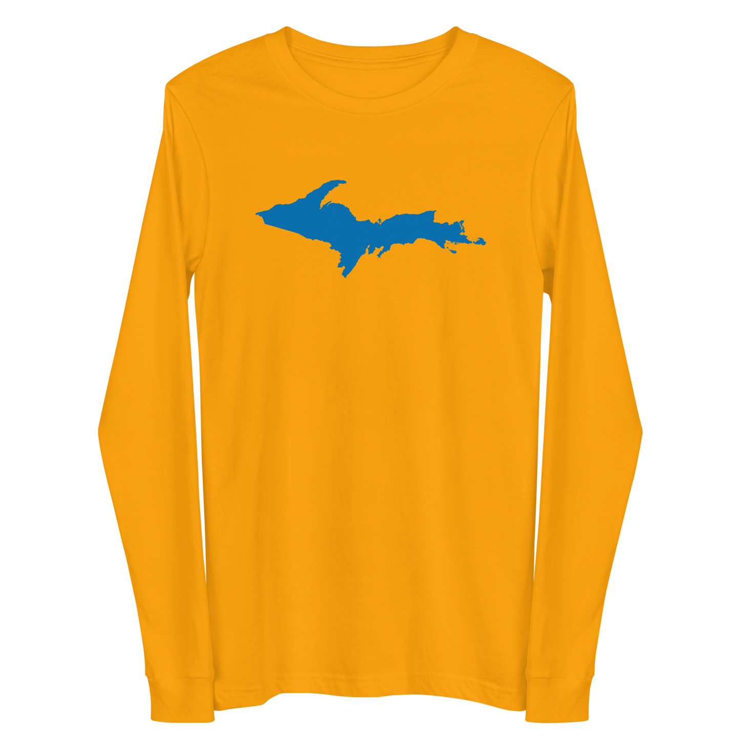 Michigan Upper Peninsula T-Shirt (w/ Azure UP Outline) | Unisex Long Sleeve