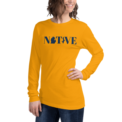 Michigan 'Native' T-Shirt (Didone Font) | Unisex Long Sleeve