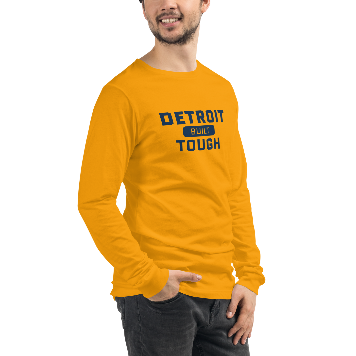 'Built Detroit Tough' Long Sleeve T-Shirt | Unisex