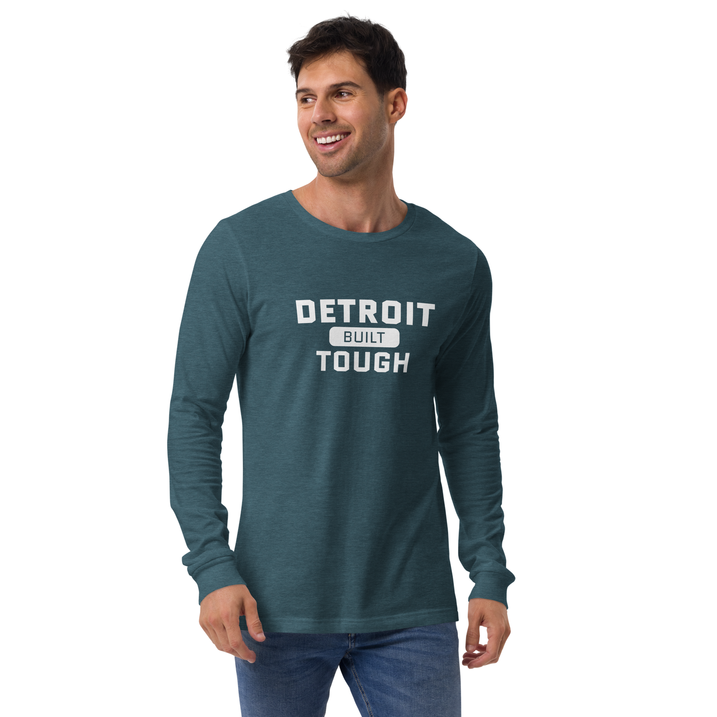 'Built Detroit Tough' Long Sleeve T-Shirt | Unisex