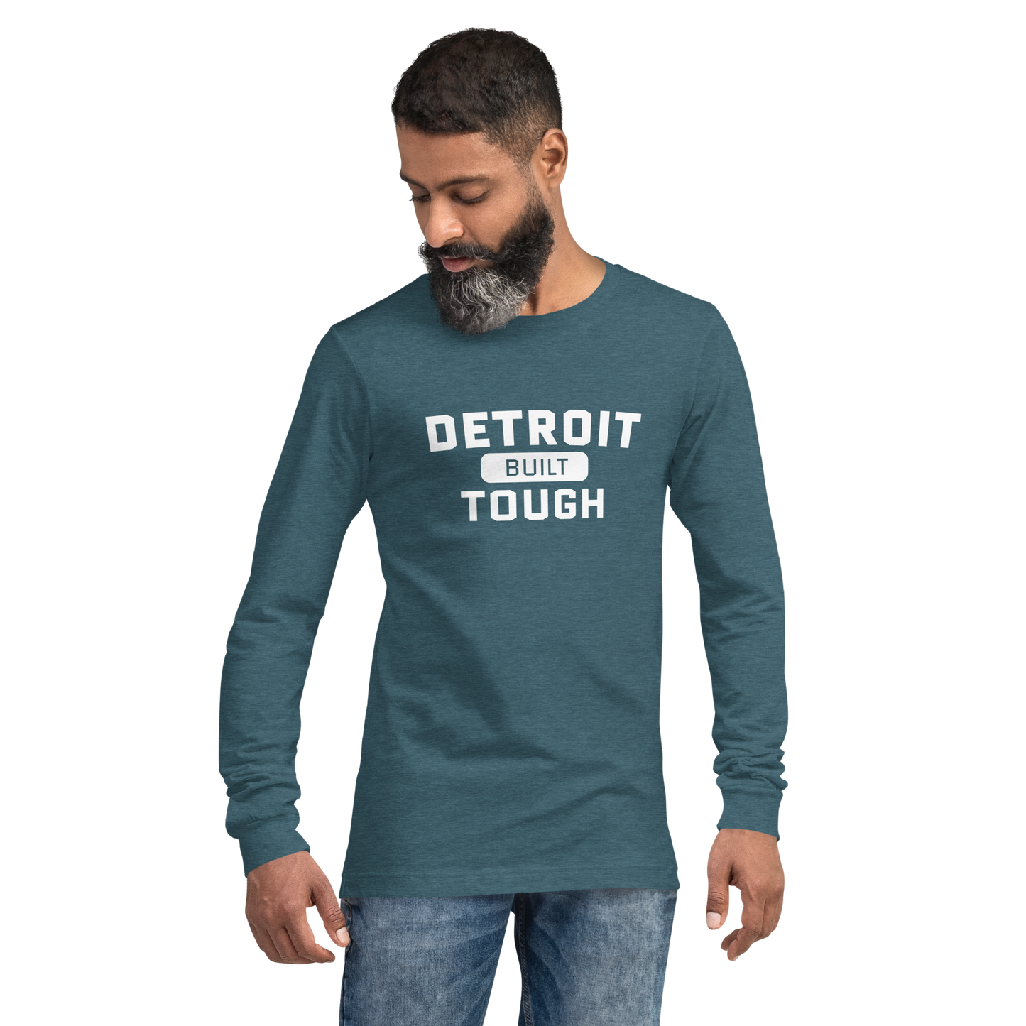 'Built Detroit Tough' Long Sleeve T-Shirt | Unisex