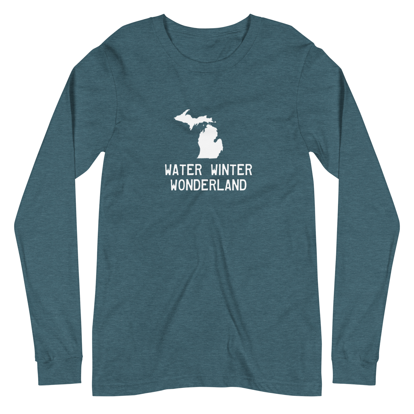 Michigan 'Water Winter Wonderland' Long Sleeve T-Shirt | Unisex