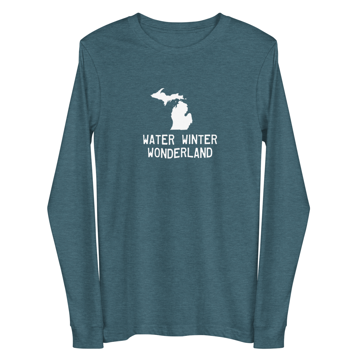 Michigan 'Water Winter Wonderland' Long Sleeve T-Shirt | Unisex