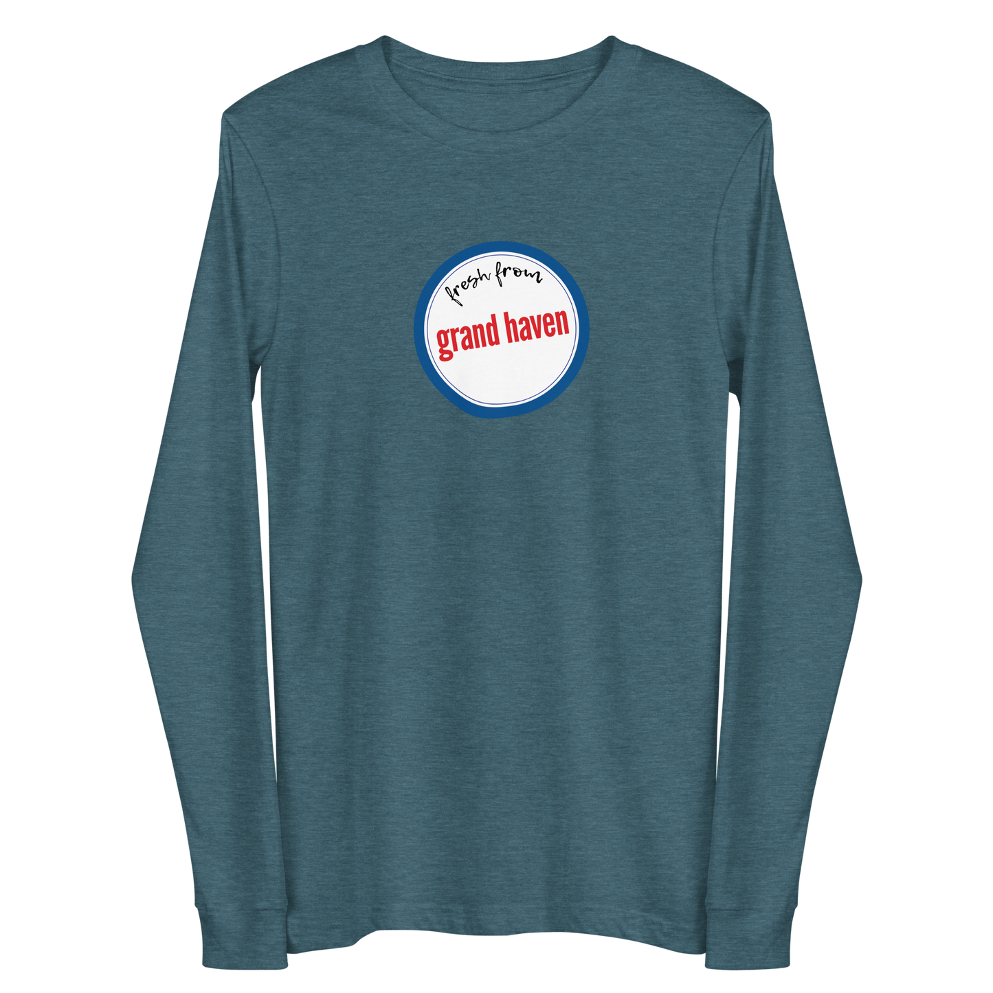 'Fresh From Grand Haven' Long Sleeve T-Shirt (Hypermarket Parody) | Unisex