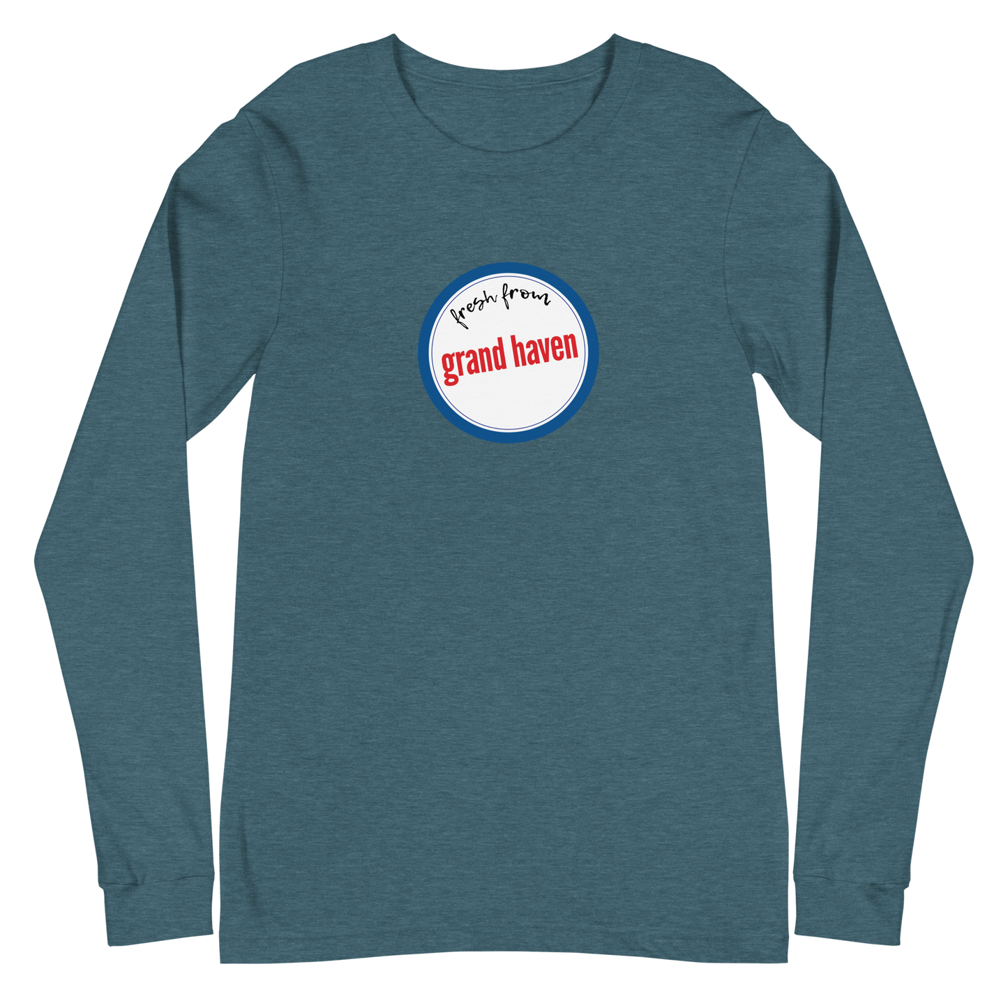 'Fresh From Grand Haven' Long Sleeve T-Shirt (Hypermarket Parody) | Unisex