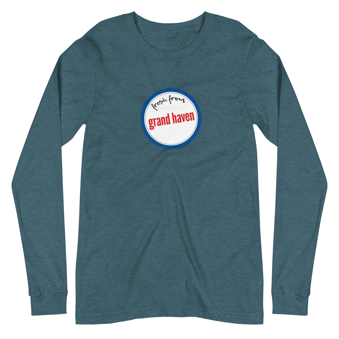 'Fresh From Grand Haven' Long Sleeve T-Shirt (Hypermarket Parody) | Unisex