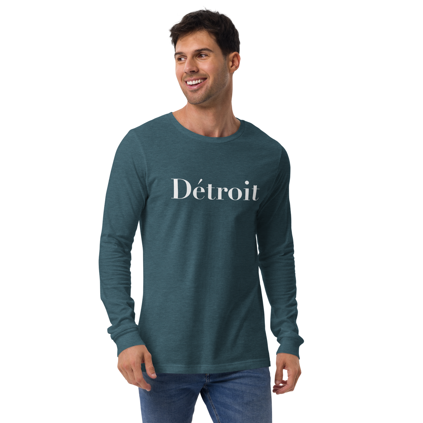 'Détroit' T-Shirt (Didot Font) | Unisex Long Sleeve