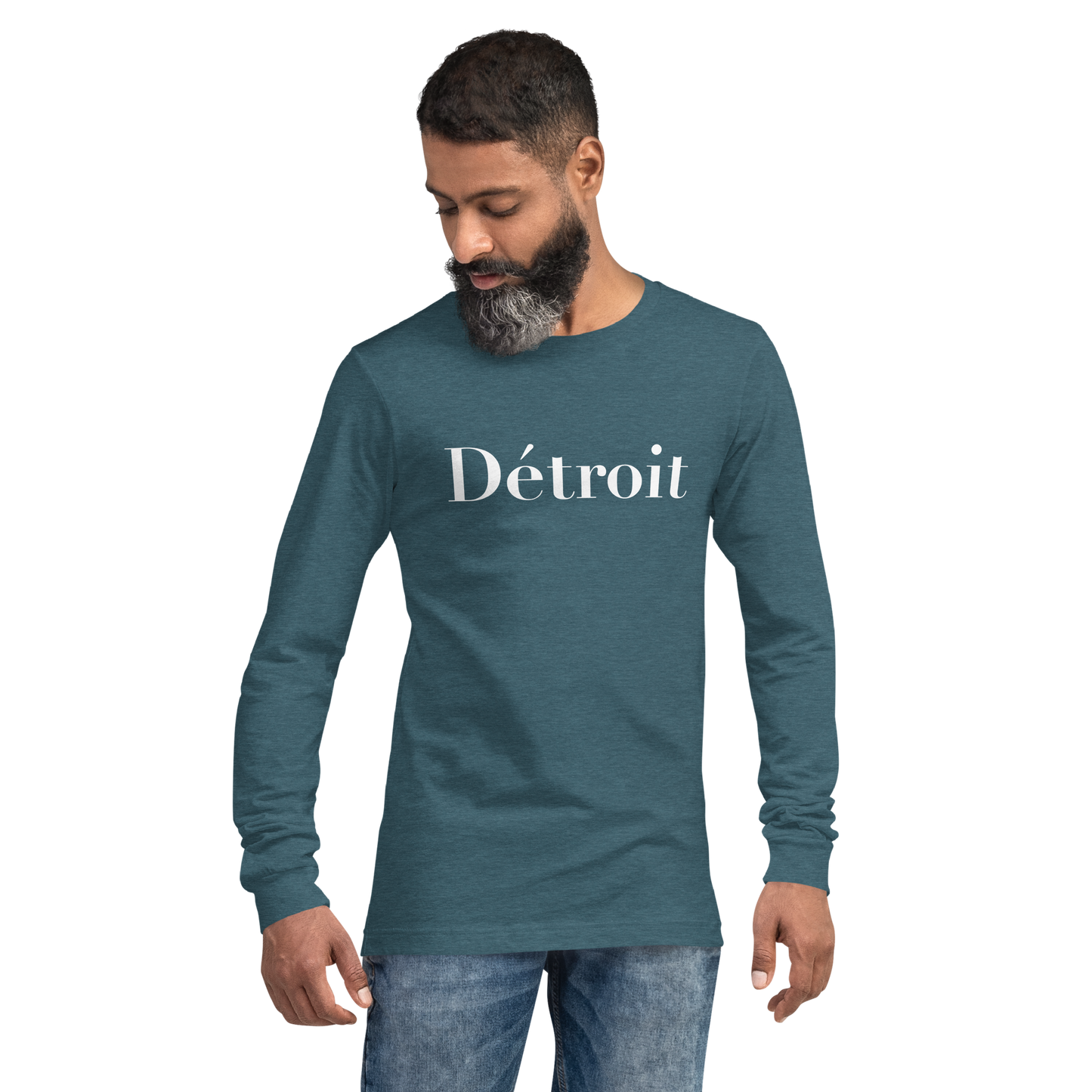 'Détroit' T-Shirt (Didot Font) | Unisex Long Sleeve