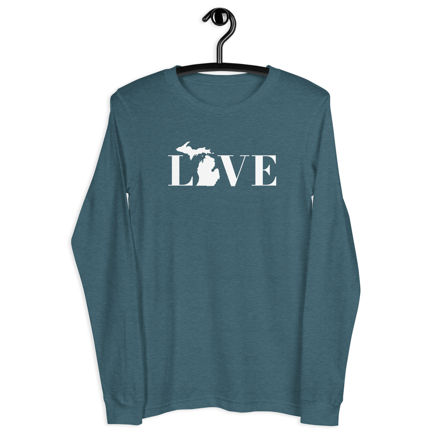 Michigan 'Love' T-Shirt (Didone Font) | Unisex Long Sleeve