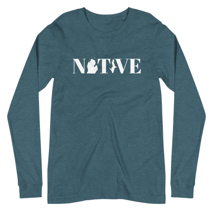 Michigan 'Native' T-Shirt (Didone Font) | Unisex Long Sleeve