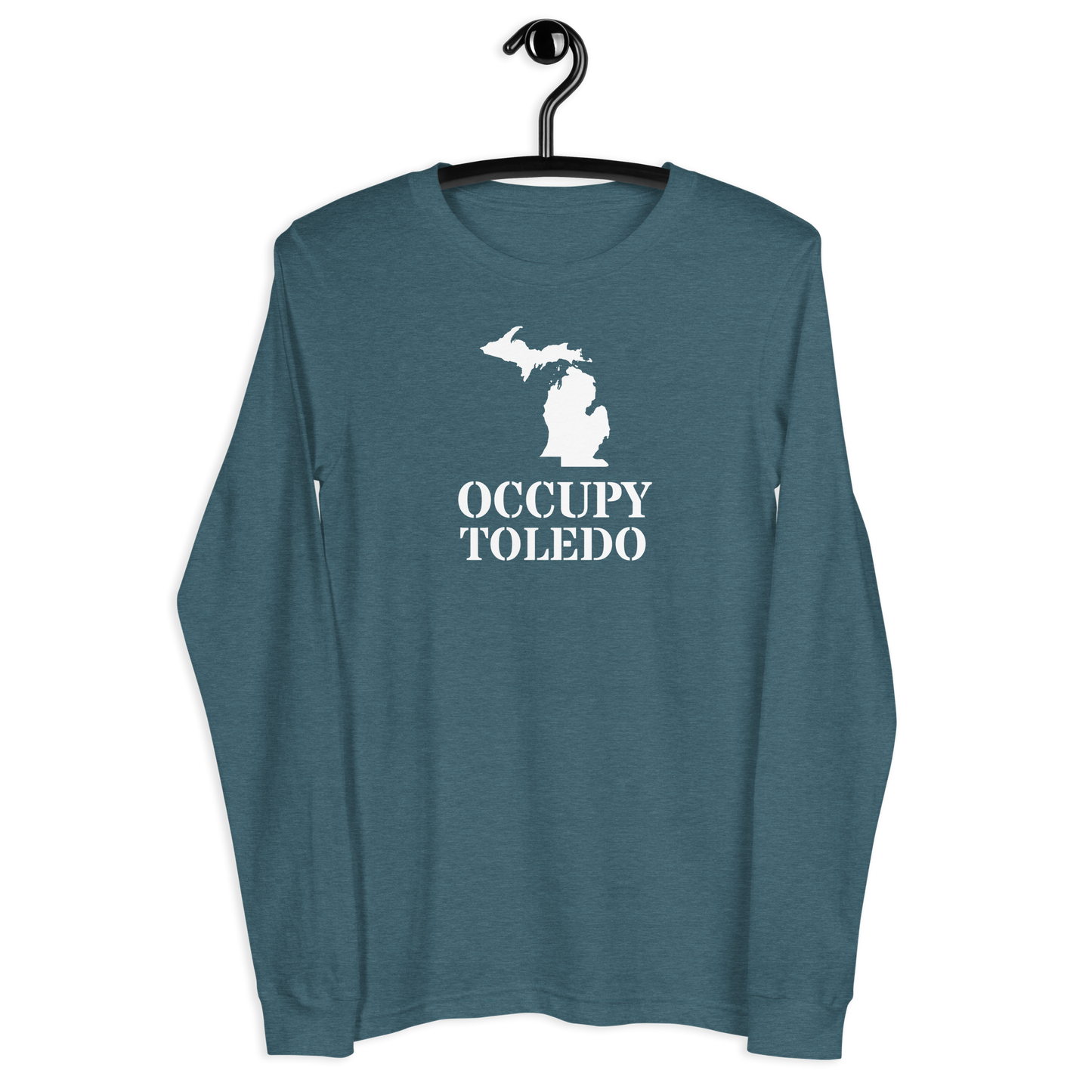 'Occupy Toledo' T-Shirt (w/ Corrected Michigan Outline) | Unisex Long Sleeve