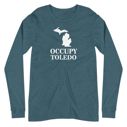 'Occupy Toledo' T-Shirt (w/ Corrected Michigan Outline) | Unisex Long Sleeve