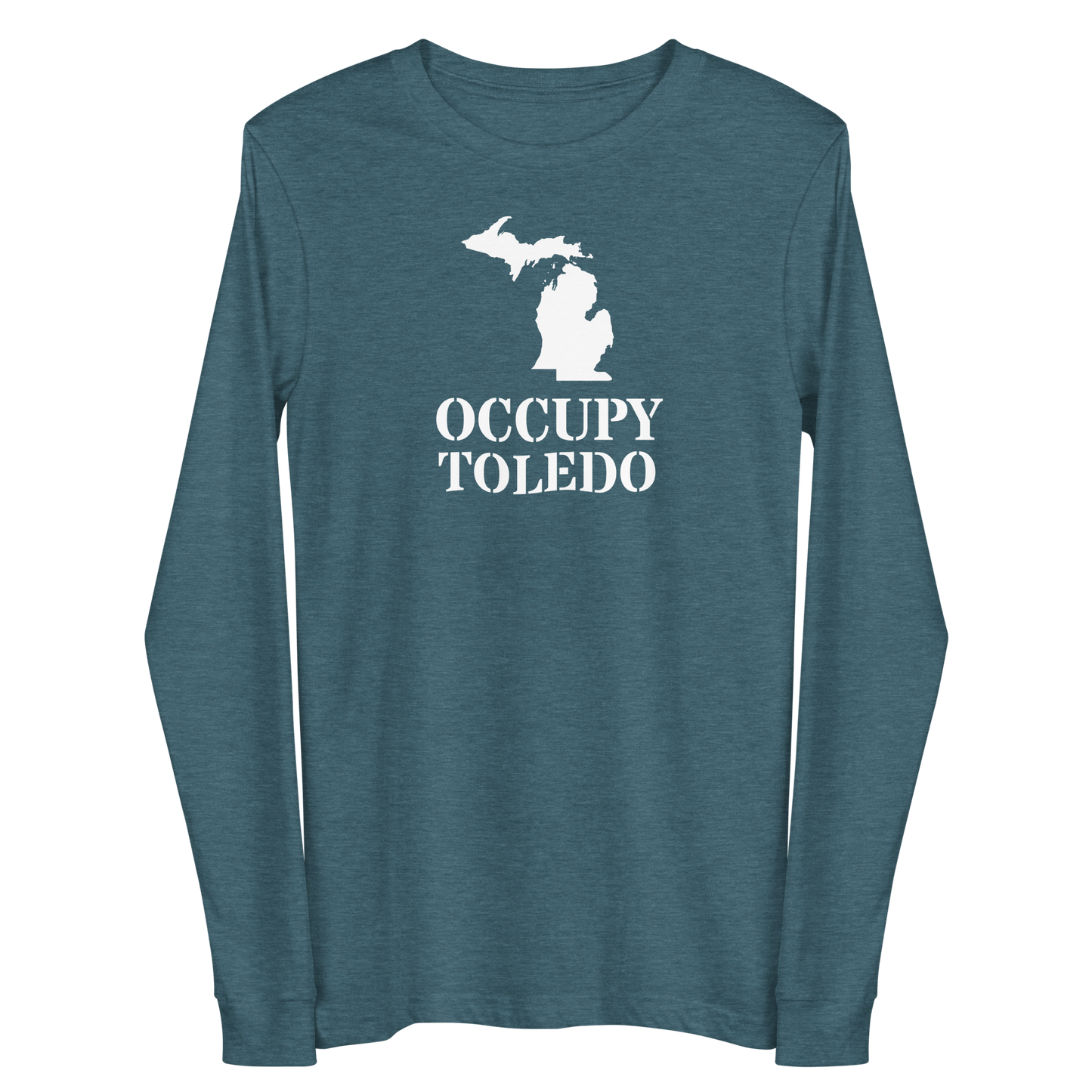 'Occupy Toledo' T-Shirt (w/ Corrected Michigan Outline) | Unisex Long Sleeve