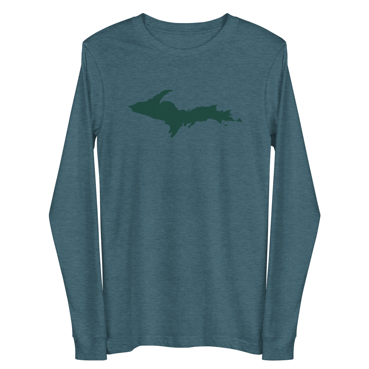 Michigan Upper Peninsula T-Shirt (w/ Green UP Outline) | Unisex Long Sleeve