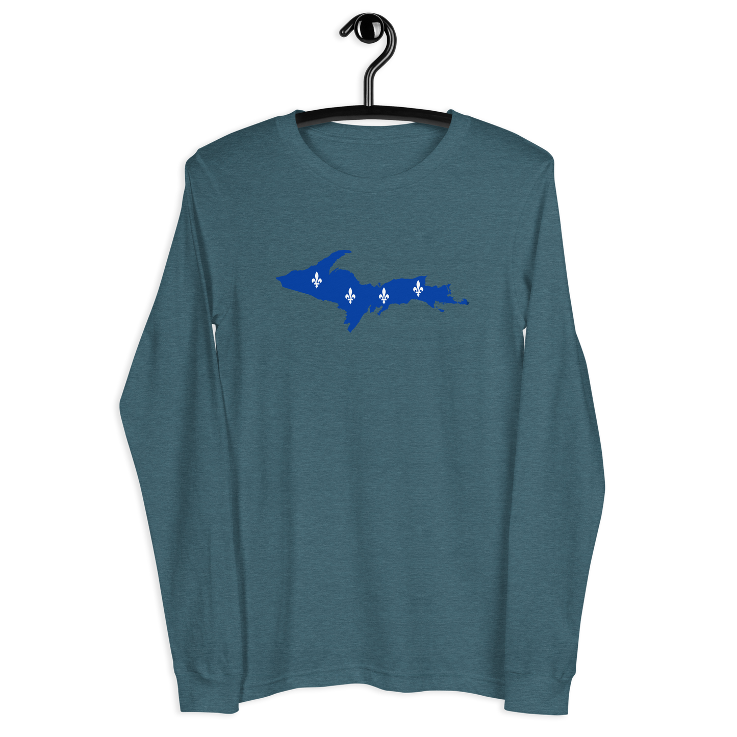 Michigan Upper Peninsula T-Shirt (w/ UP Quebec Flag Outline) | Unisex Long Sleeve