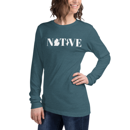 Michigan 'Native' T-Shirt (Didone Font) | Unisex Long Sleeve