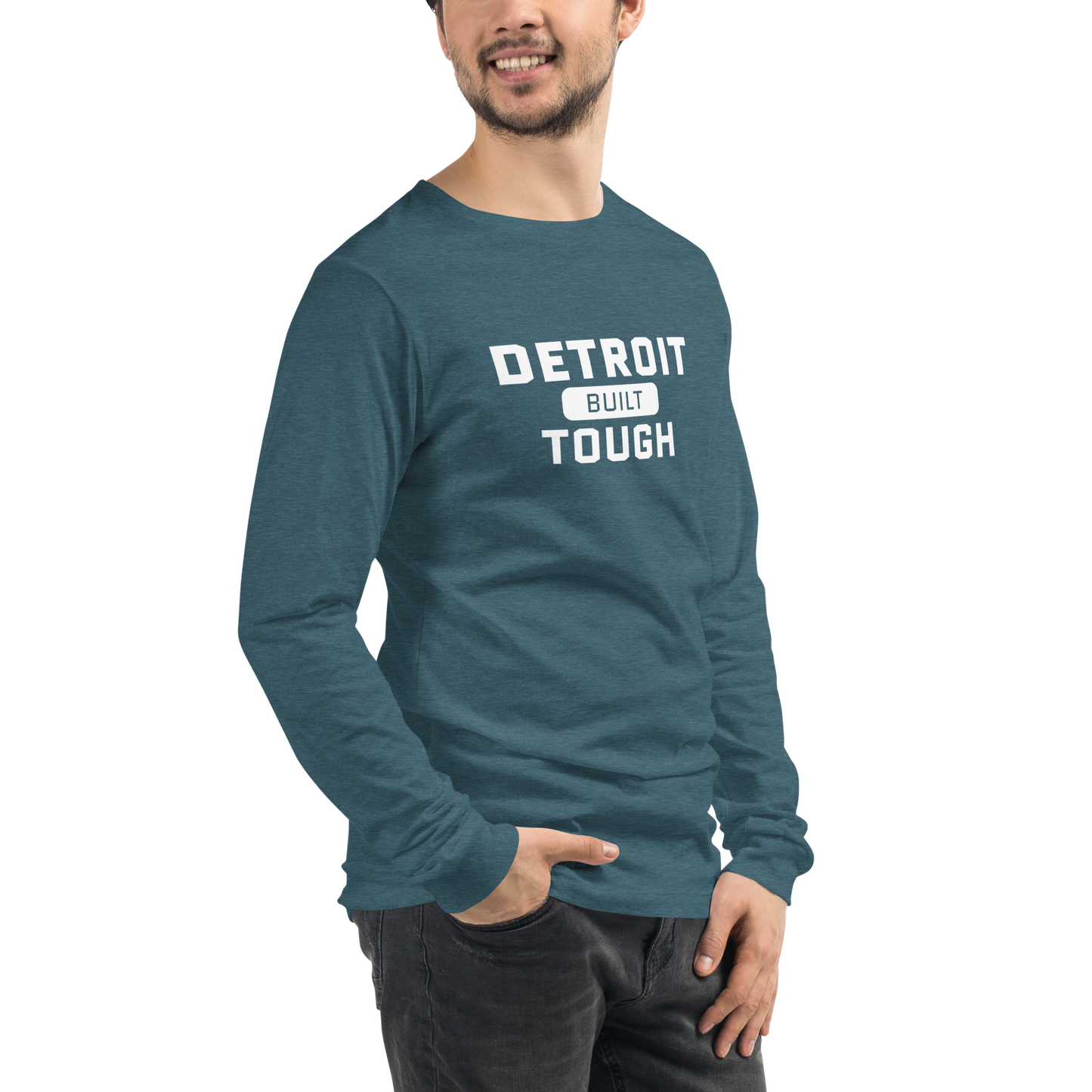 'Built Detroit Tough' Long Sleeve T-Shirt | Unisex