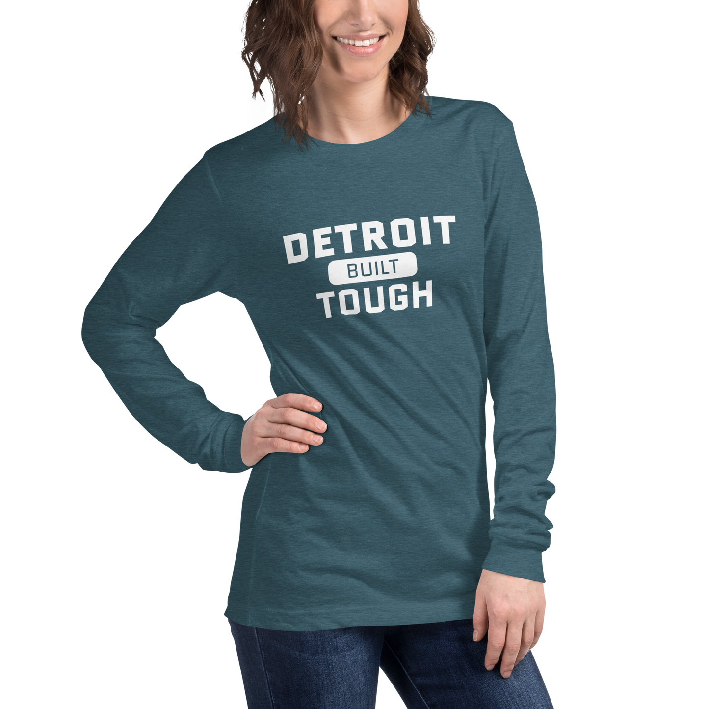 'Built Detroit Tough' Long Sleeve T-Shirt | Unisex