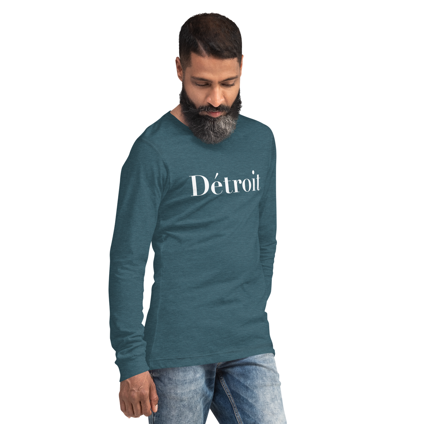 'Détroit' T-Shirt (Didot Font) | Unisex Long Sleeve