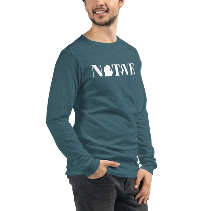 Michigan 'Native' T-Shirt (Didone Font) | Unisex Long Sleeve