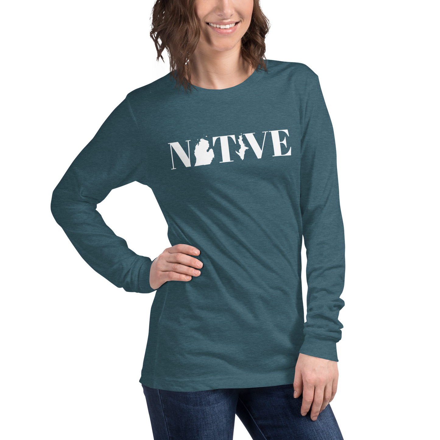 Michigan 'Native' T-Shirt (Didone Font) | Unisex Long Sleeve