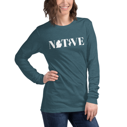 Michigan 'Native' T-Shirt (Didone Font) | Unisex Long Sleeve