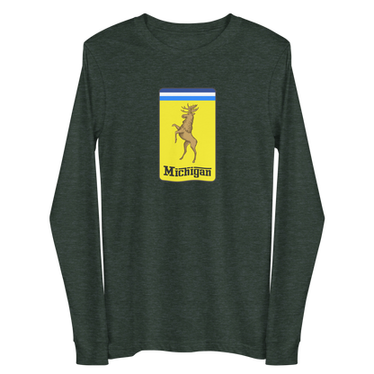 'Michigan' Unisex Long Sleeve T-Shirt (Italian Sports Car Parody)