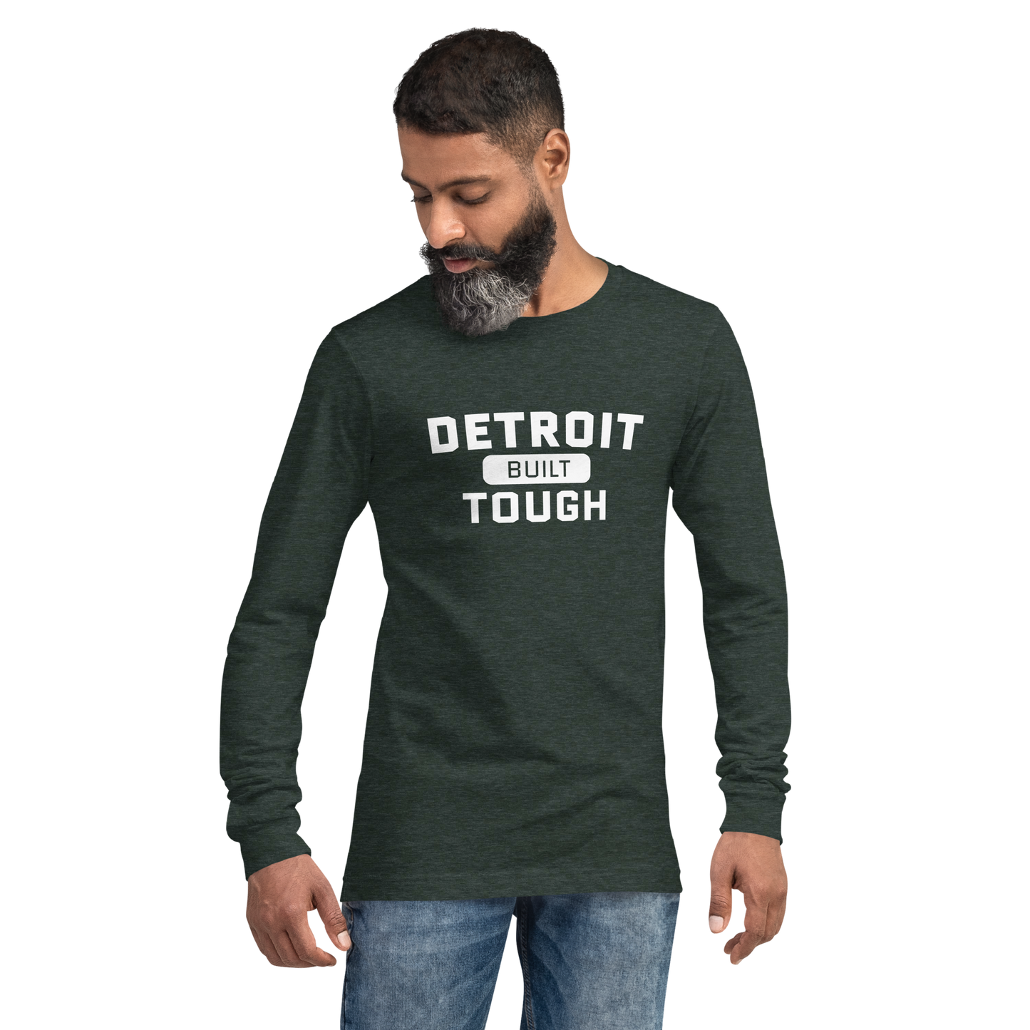 'Built Detroit Tough' Long Sleeve T-Shirt | Unisex